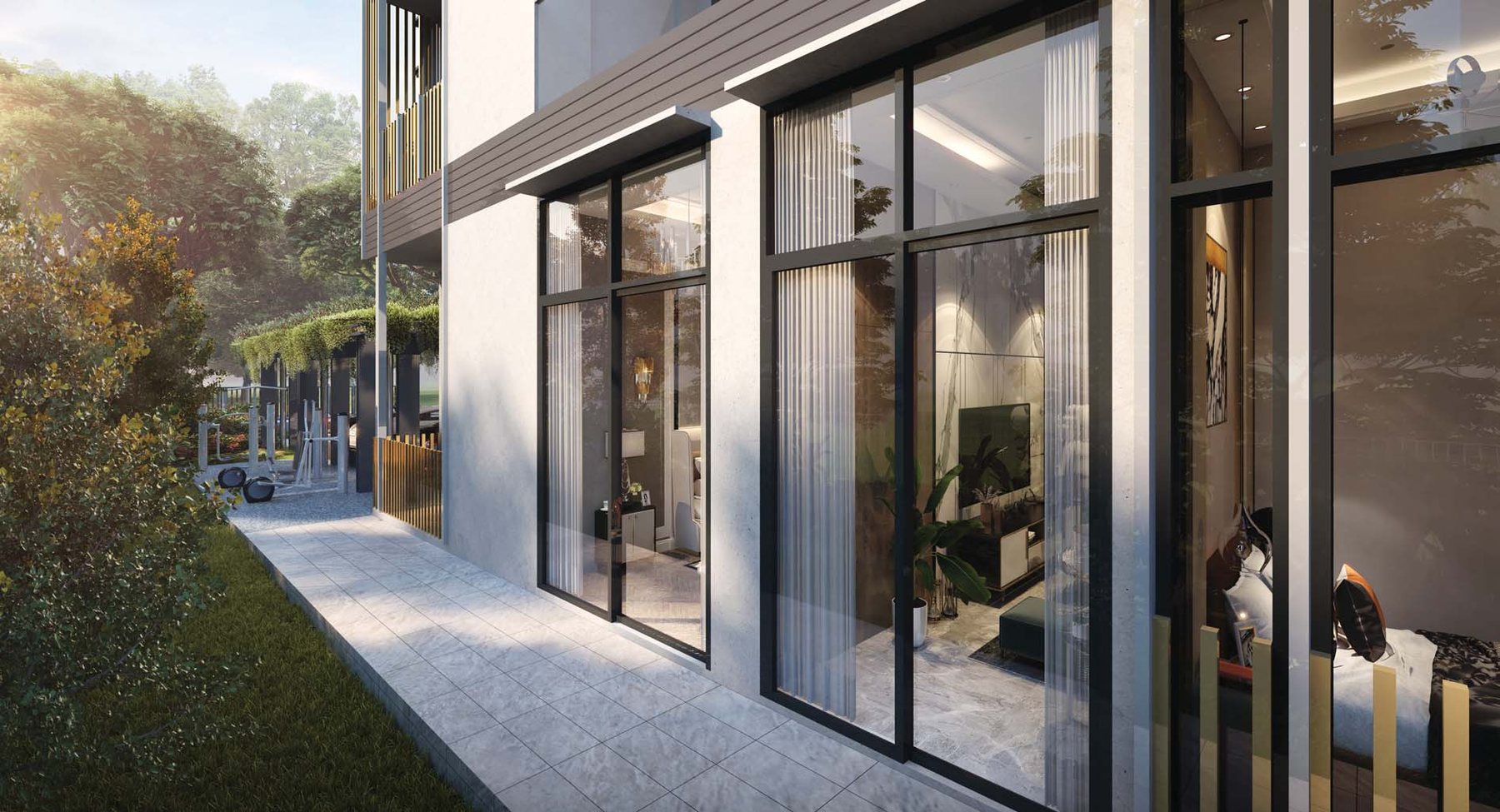 Ground-floor terrace (artist’s impression)
