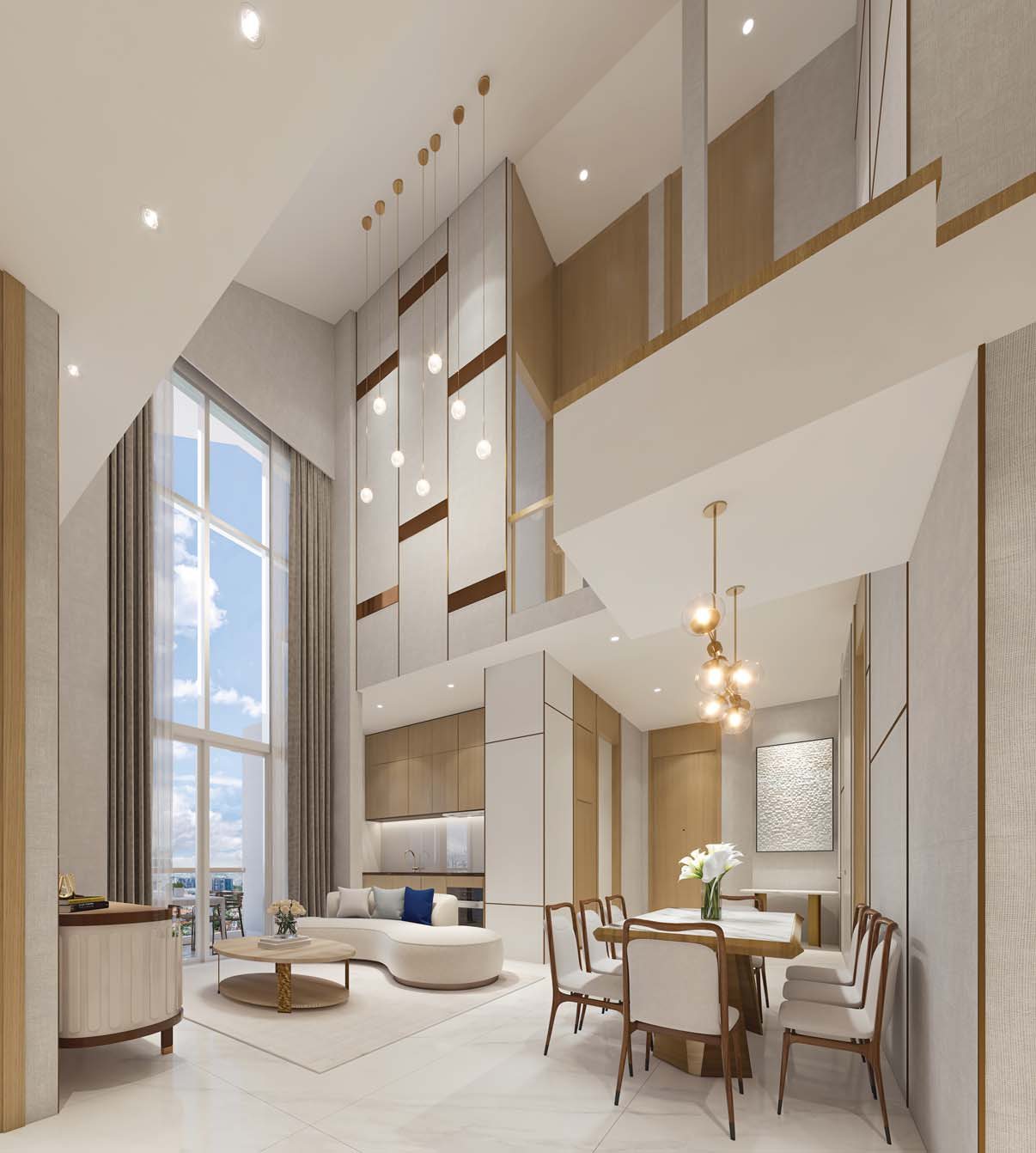 Penthouse living area (artist’s impression)