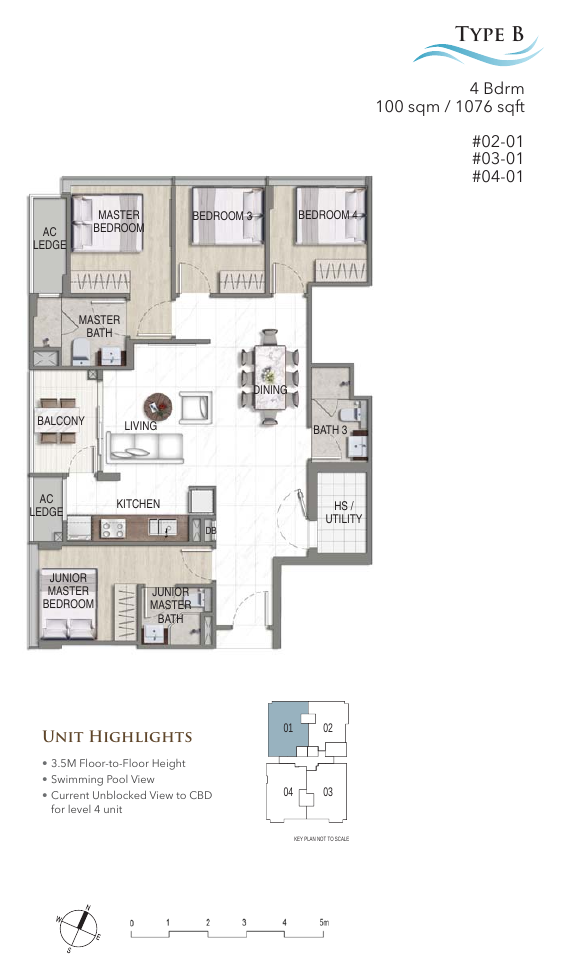 4-Bedroom · Type B