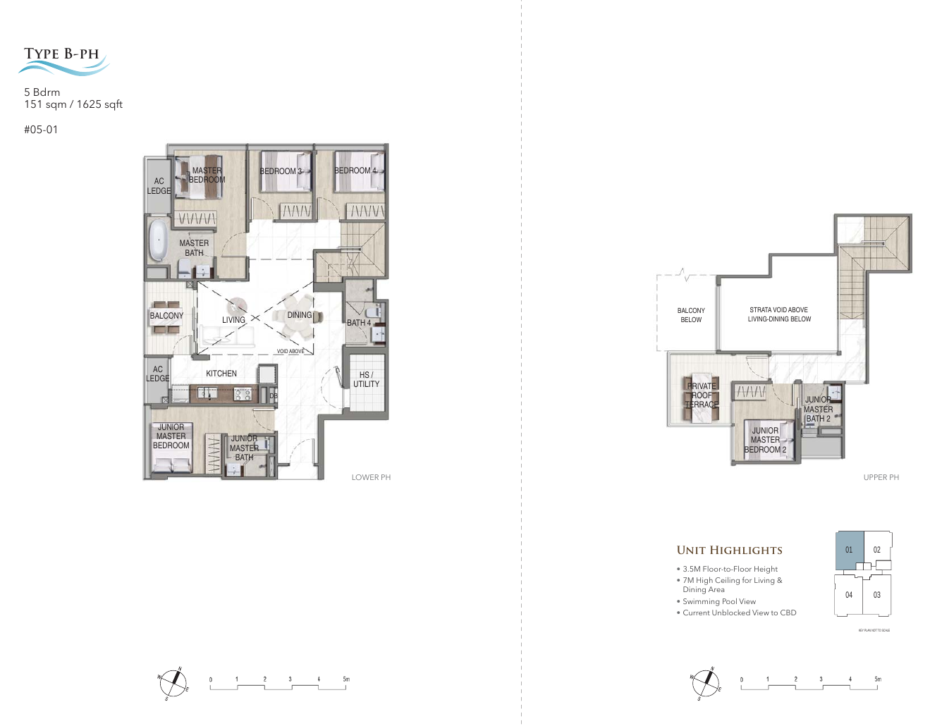 5-Bedroom Penthouse · Type B-PH