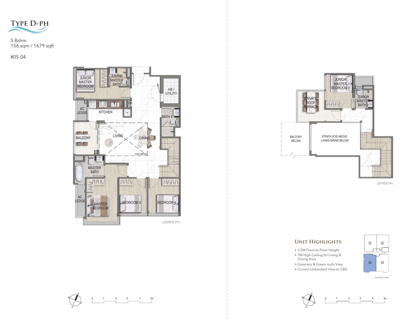 5-Bedroom Penthouse · Type D-PH